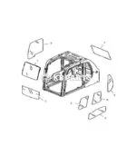 Kính máy xúc Komatsu - Ảnh 2