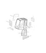 Kính máy xúc Caterpillar CAT - Ảnh 2