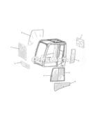 Kính máy xúc Caterpillar CAT - Ảnh 3