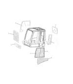 Kính máy xúc Caterpillar CAT - Ảnh 4