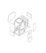 Kính máy xúc Daewoo - Solar - Ảnh 2