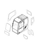 Kính máy xúc Kobelco - Ảnh 4